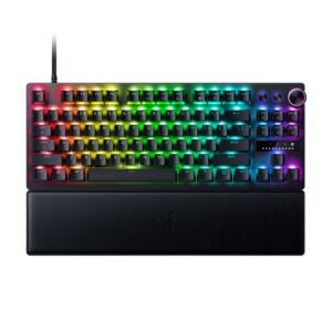Razer Huntsman V3 Pro Tenkeyless - TKL analoog optisch Esports Gaming-Toetsenbord - Razer Snap Tap & Rapid Trigger (snelle ingebouwde aanpassingen, multifunctionele draaiknop)...