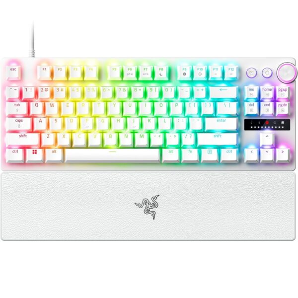 Razer Huntsman V3 Pro Tenkeyless - TKL analoog optisch Esports Gaming-Toetsenbord - Razer Snap Tap & Rapid Trigger (snelle ingebouwde aanpassingen, multifunctionele draaiknop)...