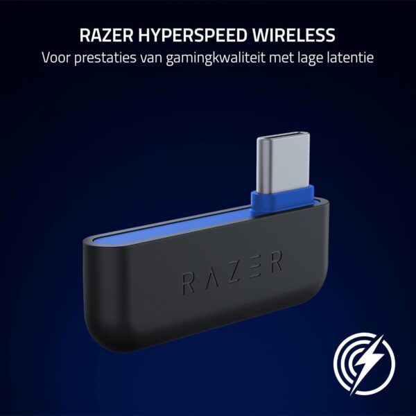 Razer HyperSpeed Playstation Licensed, bekabelde gaming-headset voor Playstation, Triforce 50 mm, HyperClear-microfoon, 3,5 mm jack, compatibiliteit met platforms, wit