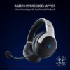 Razer HyperSpeed Playstation Licensed, bekabelde gaming-headset voor Playstation, Triforce 50 mm, HyperClear-microfoon, 3,5 mm jack, compatibiliteit met platforms, wit