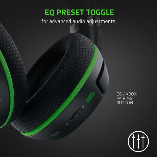 Razer Kaira Pro - Draadloze Gaming Headset voor Xbox Series X/S + Xbox One + PC + Bluetooth (Wireless, titanium-drivers van 50 mm, supercardioïde microfoon) Zwart - Groen