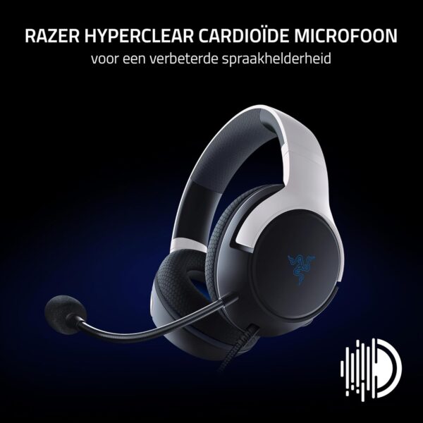 Razer Kaira X voor Playstation - Bedrade headset voor PS5 (TriFroce 50 mm driver, HyperClear microfoon, Flowknit oorkussens van memory foam, knop voor dempen microfoon,...