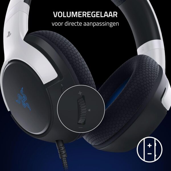 Razer Kaira X voor Playstation - Bedrade headset voor PS5 (TriFroce 50 mm driver, HyperClear microfoon, Flowknit oorkussens van memory foam, knop voor dempen microfoon,...