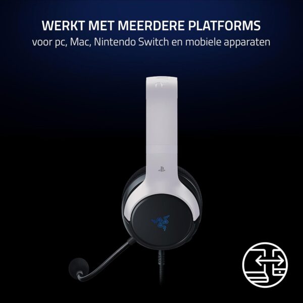 Razer Kaira X voor Playstation - Bedrade headset voor PS5 (TriFroce 50 mm driver, HyperClear microfoon, Flowknit oorkussens van memory foam, knop voor dempen microfoon,...
