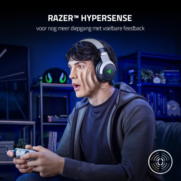 Razer Kaira X voor Playstation - Bedrade headset voor PS5 (TriFroce 50 mm driver, HyperClear microfoon, Flowknit oorkussens van memory foam, knop voor dempen microfoon,...