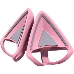 Razer Kitty Oortjes V2 - Universele Clip-on Kitty Oortjes Voor Headsets (Veelzijdig, Verstelbare Riempjes, 26g Lichtgewicht Premium Silicone) Roze