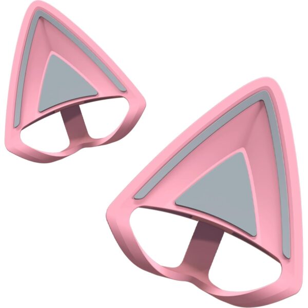 Razer Kitty Oortjes V2 - Universele Clip-on Kitty Oortjes Voor Headsets (Veelzijdig, Verstelbare Riempjes, 26g Lichtgewicht Premium Silicone) Roze