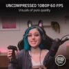 Razer Kiyo Pro - USB HD-Streaming Camera met Hoge Prestatie Lichtsensor en Voet (Webcam, Full HD Video 1080p, 60 FPS, HDR, Groothoeklens, Open Broadcaster Software, Xsplit) Zwart