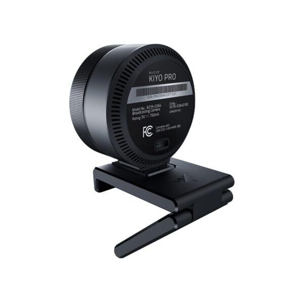Razer Kiyo Pro - USB HD-Streaming Camera met Hoge Prestatie Lichtsensor en Voet (Webcam, Full HD Video 1080p, 60 FPS, HDR, Groothoeklens, Open Broadcaster Software, Xsplit) Zwart