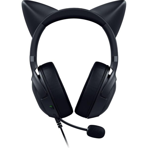 Razer Kraken Kitty V2 - Bedrade RGB Headset met Cat Ears (Reactive Streaming Lighting, Razer HyperClear Mic, TriForce 40mm Drivers, 7.1 Surround Sound) Zwart