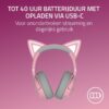 Razer Kraken Kitty V2 BT - Draadloze Bluetooth RGB Headset met Kitten Oren (Bluetooth 5.2, TriForce 40mm Drivers, geïntegreerde Mic, 325g Lichtgewicht, tot 40hr Batterij) Quartz
