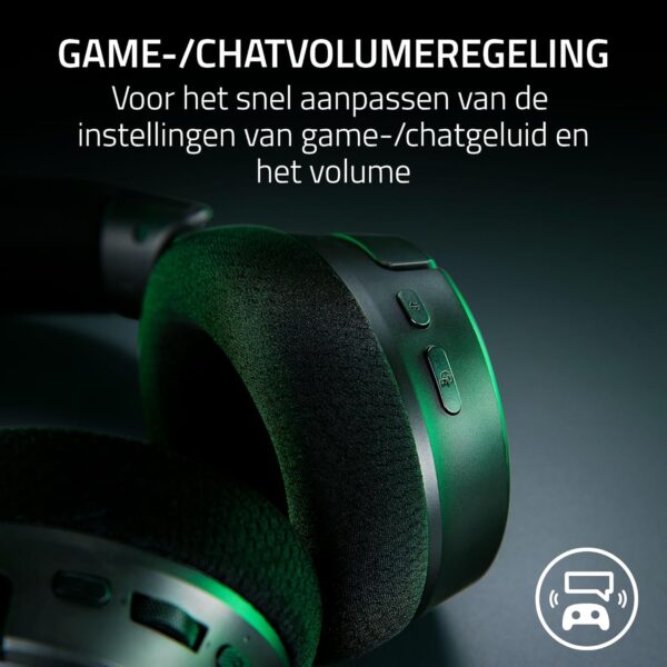 Razer Kraken V4 - Draadloze Gaming Headset (3 Modes Connectiviteit, TriForce 40mm Drivers, 9-Zone RGB Earcup Verlichting, Mix & Volume aanpassingen, THX Spatial Audio) Zwart