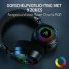 Razer Kraken V4 - Draadloze Gaming Headset (3 Modes Connectiviteit, TriForce 40mm Drivers, 9-Zone RGB Earcup Verlichting, Mix & Volume aanpassingen, THX Spatial Audio) Zwart