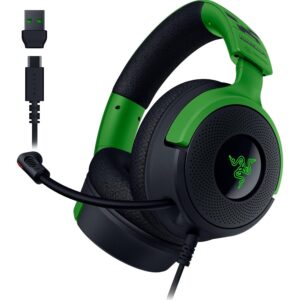 Razer Kraken V4 X Minecraft Edition - Bedrade USB PC Gaming Headset (TriForce 40mm Drivers, Intrekbare Cardioïde Mic, Surround Sound, Chroma RGB, voor PC & console via USB-C)...