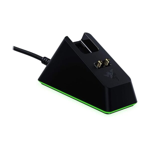 Razer Mouse Charging Pad Chroma: Magnetic Dock with Charging Status RGB Lighting - Non-Slip Geko Feet - Powered by Razer Chroma - Classic Black