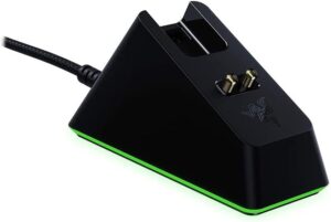 Razer Mouse Charging Pad Chroma: Magnetic Dock with Charging Status RGB Lighting - Non-Slip Geko Feet - Powered by Razer Chroma - Classic Black