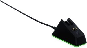 Razer Mouse Dock Chroma - RGB Lighting Charging Dock for DeathAdder V2 Pro, Viper Ultimate, Basilisk Ultimate, Naga Pro (Charging Station, Gecko Non-Slip feet) Black