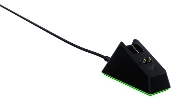 Razer Mouse Dock Chroma - RGB Lighting Charging Dock for DeathAdder V2 Pro, Viper Ultimate, Basilisk Ultimate, Naga Pro (Charging Station, Gecko Non-Slip feet) Black