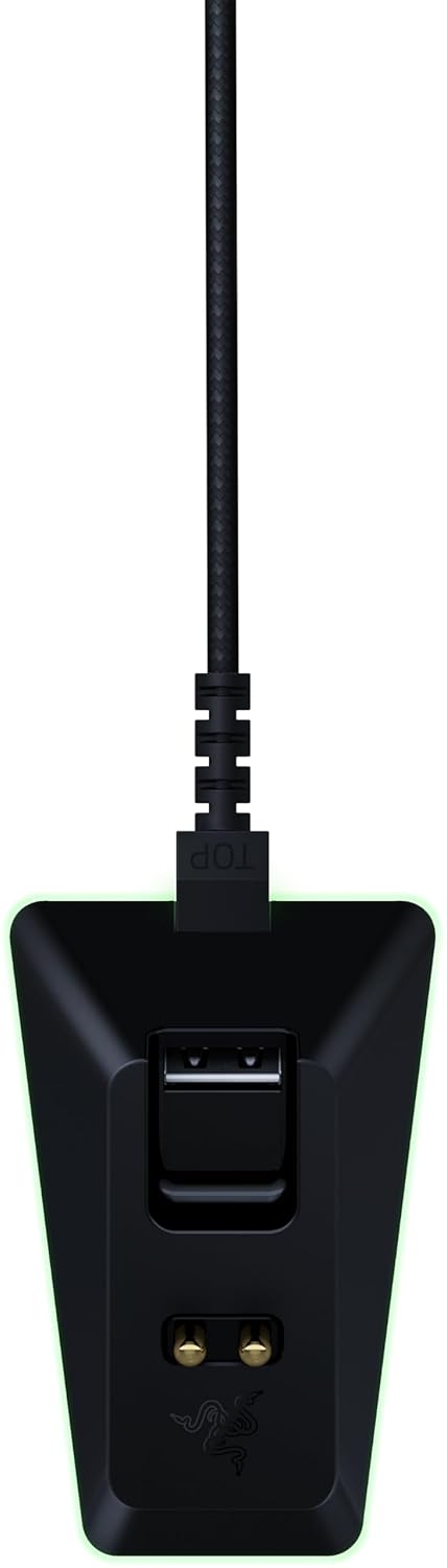 Razer Mouse Dock Chroma - RGB Lighting Charging Dock for DeathAdder V2 Pro, Viper Ultimate, Basilisk Ultimate, Naga Pro (Charging Station, Gecko Non-Slip feet) Black