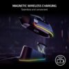Razer Mouse Dock Pro & Charging Puck - Magnetic wireless charging base and charging module for compatible mice (magnetic dock with charging status RGB lighting, non-slip gecko...