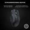Razer Naga V2 HyperSpeed - Ergonomic Wireless MMO Gaming Mouse (19 Programmable Buttons, Wireless 2.4GHz, Bluetooth, Up to 250 Hours, Focus Pro 30K Optical Sensor) Black