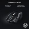 Razer Naga V2 HyperSpeed - Ergonomic Wireless MMO Gaming Mouse (19 Programmable Buttons, Wireless 2.4GHz, Bluetooth, Up to 250 Hours, Focus Pro 30K Optical Sensor) Black
