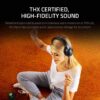 Razer Opus - Draadloze Hoofdtelefoon met Actieve Ruisonderdrukking (Wireless Headset, Bluetooth, 40 uur, Microfoons, Omgevingsmodus) Zwart