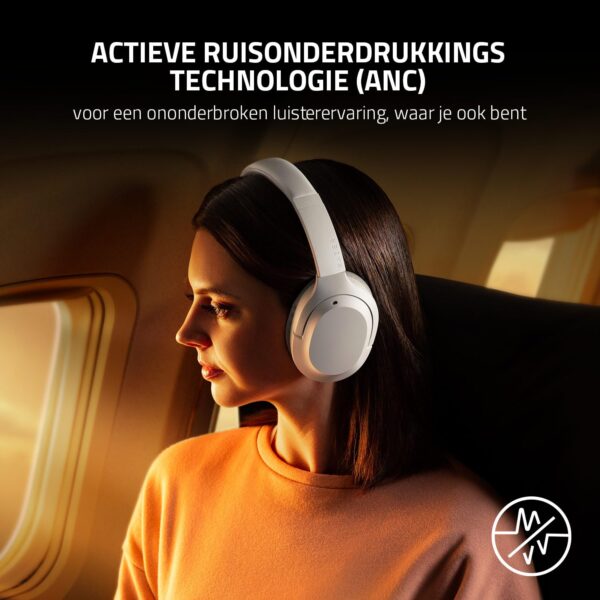 Razer Opus X (Green) - Draadloze headset met lage latentie en ANC-technologie (Bluetooth 5.0, Op maat afgestemde drivers van 40 mm, Ingebouwde microfoons, Batterijduur tot 40...