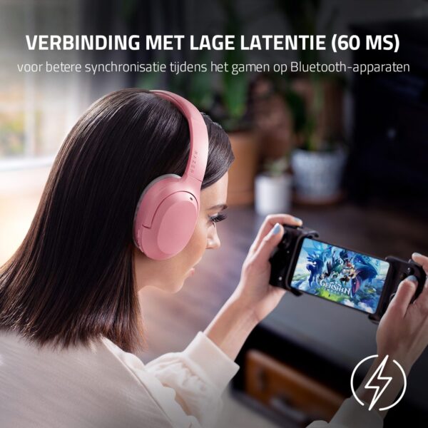 Razer Opus X (Green) - Draadloze headset met lage latentie en ANC-technologie (Bluetooth 5.0, Op maat afgestemde drivers van 40 mm, Ingebouwde microfoons, Batterijduur tot 40...