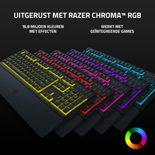Razer Ornata V3 X - Flat Mech Membrane Gaming Keyboard QWERTY US-Layout | Black