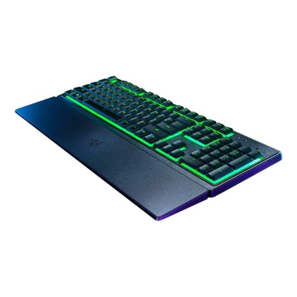 Razer Ornata V3 X - Flat Mecha-Membrane Gaming Keyboard (Silent Membrane Switches, Ergonomic Palm Rest, Keycaps Anti-UV Coating) QWERTZ DE-Layout | Black
