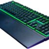 Razer Ornata V3 X - Flat Mecha-Membrane Gaming Keyboard (Silent Membrane Switches, Ergonomic Palm Rest, Keycaps Anti-UV Coating) QWERTZ DE-Layout | Black