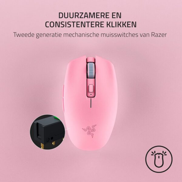 Razer Orochi V2 - Mobile Wireless Gaming Mouse with Up to 950 Hours of Battery Life (Ultralight Design, 2 Wireless Modes, Mechanical Mouse Switches) Quartz