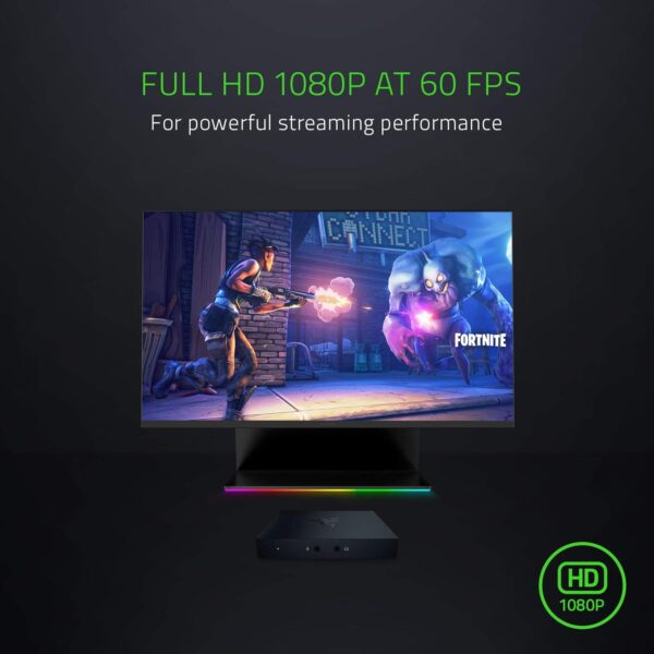 Razer Ripsaw HD - Game Capture Card voor professionele streaming (Full-HD 1080p opnamekaart, 60 FPS, 4K 60 FPS passhrough, Audio Mixer, HDMI 2.0, USB 3.0, microfoon- en...