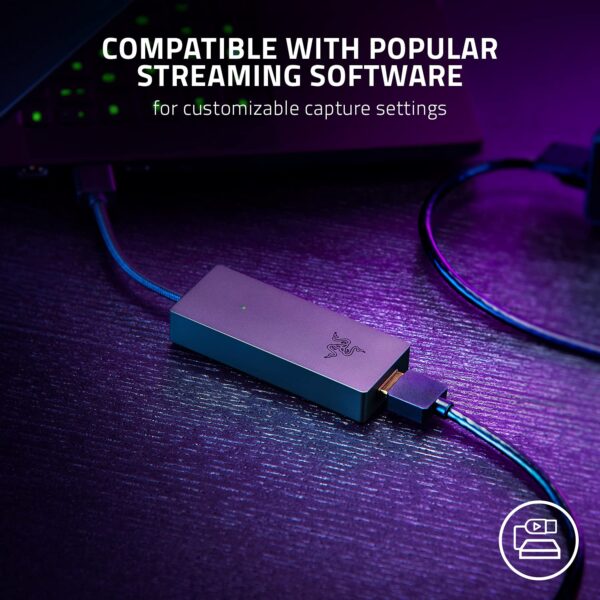 Razer Ripsaw X - USB-opnamekaart met 4K-camera-aansluiting voor volledige 4K-streaming (4K 30FPS-opname, HDMI 2.0, USB 3.0, Plug and Play, streamingsoftware configureerbaar,...