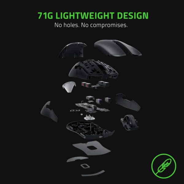 Razer Viper 8kHz Ultralight Gaming Mouse, Dual Hand Gaming Mouse: Fastest Gaming Switches, Optical 20K DPI Sensor, Chroma RGB Lighting, 8000Hz HyperPolling, ESL Edition