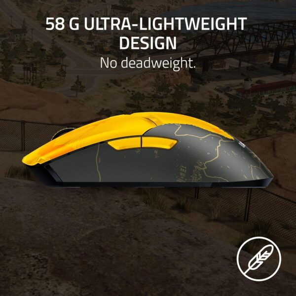 Razer Viper V2 Pro PUBG Battlegrounds Ed - Ultra-Lightweight Wireless Esports Gaming Mouse (30K DPI Optical Sensor, Wireless HyperSpeed Technology, Gen-3 Optical Mouse Switches,...