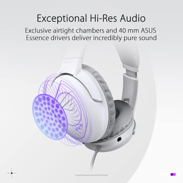 ROG Strix Go Wired Gaming Headset (AI Noise-Canceling Mic, Discord Certified Mic, 40mm Drivers, Hi-Res Audio, USB-C, Lightweight, For PC, Mac, Switch, PS4, PS5 and Mobile...