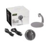 Shure MV5 Digital Condenser Microphone with Cardioid - Plug and Play with iOS, Mac, PC, On-Screen, Includes USB and Lightning Cables - Grey with Black Foam