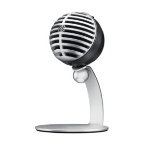 Shure MV5 Digital Condenser Microphone with Cardioid - Plug and Play with iOS, Mac, PC, On-Screen, Includes USB and Lightning Cables - Grey with Black Foam