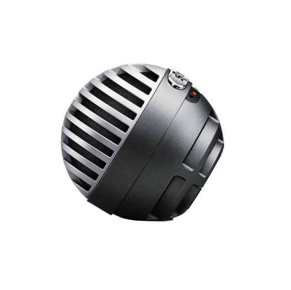Shure MV5 Digital Condenser Microphone with Cardioid - Plug and Play with iOS, Mac, PC, On-Screen, Includes USB and Lightning Cables - Grey with Black Foam