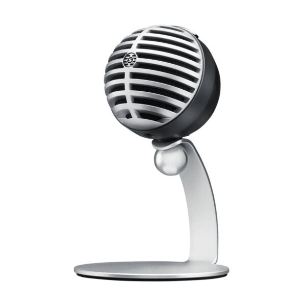 Shure MV5 Digital Condenser Microphone with Cardioid - Plug and Play with iOS, Mac, PC, On-Screen, Includes USB and Lightning Cables - Grey with Black Foam
