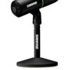 Shure MV6 USB Gaming Microphone, USB-C, Dynamic Microphone, Car Level Mode, Digital Popperstopper, for PC Gamers & Streamers MV6 Microphone, Desk Tripod with Round Foot, 1m...
