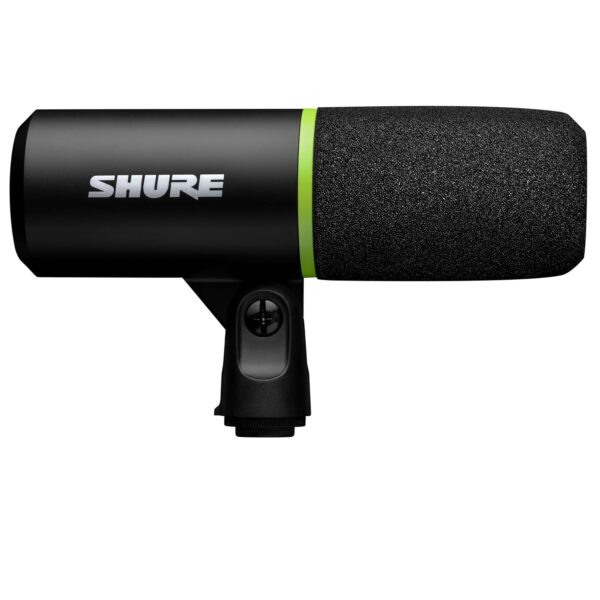 Shure MV6 USB Gaming Microphone, USB-C, Dynamic Microphone, Car Level Mode, Digital Popperstopper, for PC Gamers & Streamers MV6 Microphone, Desk Tripod with Round Foot, 1m...
