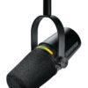 Shure MV7+ Podcast Microphone-Enhanced Audio, LED Touch Panel, USB-C & XLR Outputs, Auto Level Mode, Digital Pop Filter, Reverb Effects, Podcasting, Streaming, Recording - Black