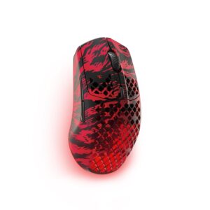 SteelSeries Aerox 3 Wireless - FaZe Clan Edition - Perforated RGB Gaming Mouse - TrueMove Air Optical Sensor with 18K DPI - Water Resistant Ultra Low Weight Design