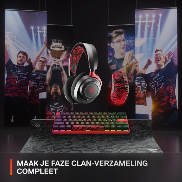 SteelSeries Aerox 3 Wireless - FaZe Clan Edition - Perforated RGB Gaming Mouse - TrueMove Air Optical Sensor with 18K DPI - Water Resistant Ultra Low Weight Design