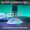 SteelSeries Aerox 3 Wireless - Perforated RGB Gaming Mouse - Ultra-Lightweight Water Resistant Design - 18K DPI TrueMove Air Optical Sensor - Ghost