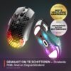 SteelSeries Aerox 5 Wireless - Holey RGB Gaming Mouse - Ultra-Lightweight Water Resistant Design - 9 Buttons - Bluetooth/2.4GHz - 18K DPI TrueMove Air Optical Sensor