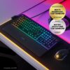 SteelSeries Apex 3 TKL RGB Gaming Keyboard - Compact TKL Keyboard for Esports - 8-Zone RGB Lighting - US QWERTY Layout - Black